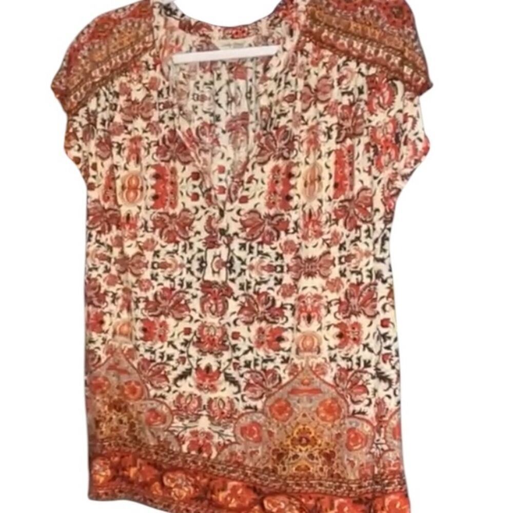 Madewell Multicolor Boho Peasant Festival Top, Relaxed, Summer, Weekend, M - Picture 4 of 8